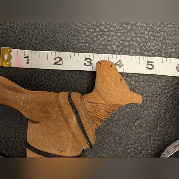 Vintage Hand Carved Wooden Donkey Mule Burro Figurine - Picture 9 of 9